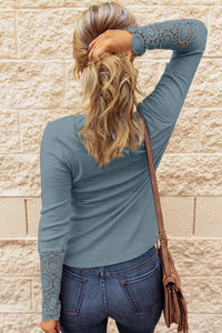 Crochet Sleeve Henley